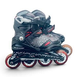 Bladerunner Phoenix Boys Black/Red Inline Skates Adjustable 11J-1 Rollerblade